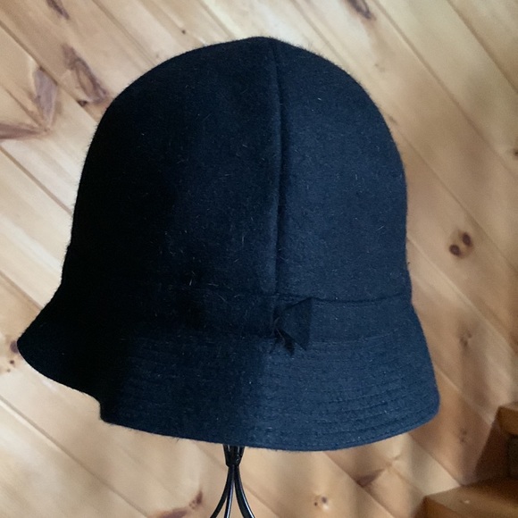Mr. Carefree black fur felt bucket hat Made in England Large - Picture 2 of 11